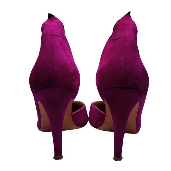 BY MALENE BIRGER PAX FUCHSIA PINK SUEDE D'ORSAY HEELS PUMPS - 38 (8) - Picture 3 of 13